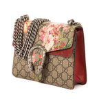 Gucci Blooms Dionysus Beige Burgundy Supreme Canvas Shoulder Bag — view 2