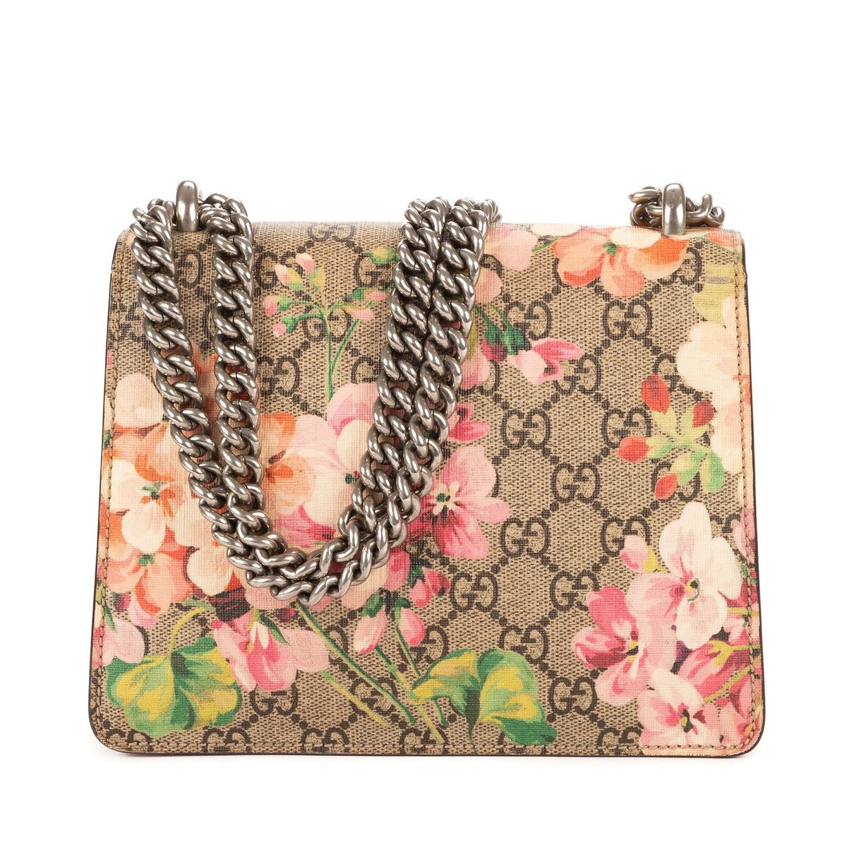 Gucci Blooms Dionysus Beige Burgundy Supreme Canvas Shoulder Bag — view 5