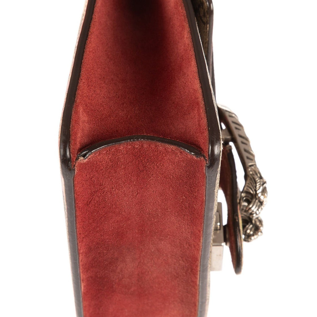 Gucci Blooms Dionysus Beige Burgundy Supreme Canvas Shoulder Bag — view 7