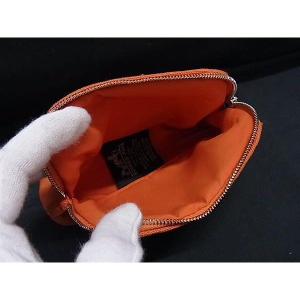 Hermes Bolide Pouch Mini Cotton Silver Multi Case Orange — view 3