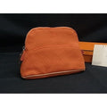 Hermes Bolide Pouch Mini Cotton Silver Multi Case Orange