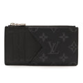 Louis Vuitton Taigarama Monogram Eclipse Coin Card Holder Purse