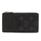 Louis Vuitton Taigarama Monogram Eclipse Coin Card Holder Purse