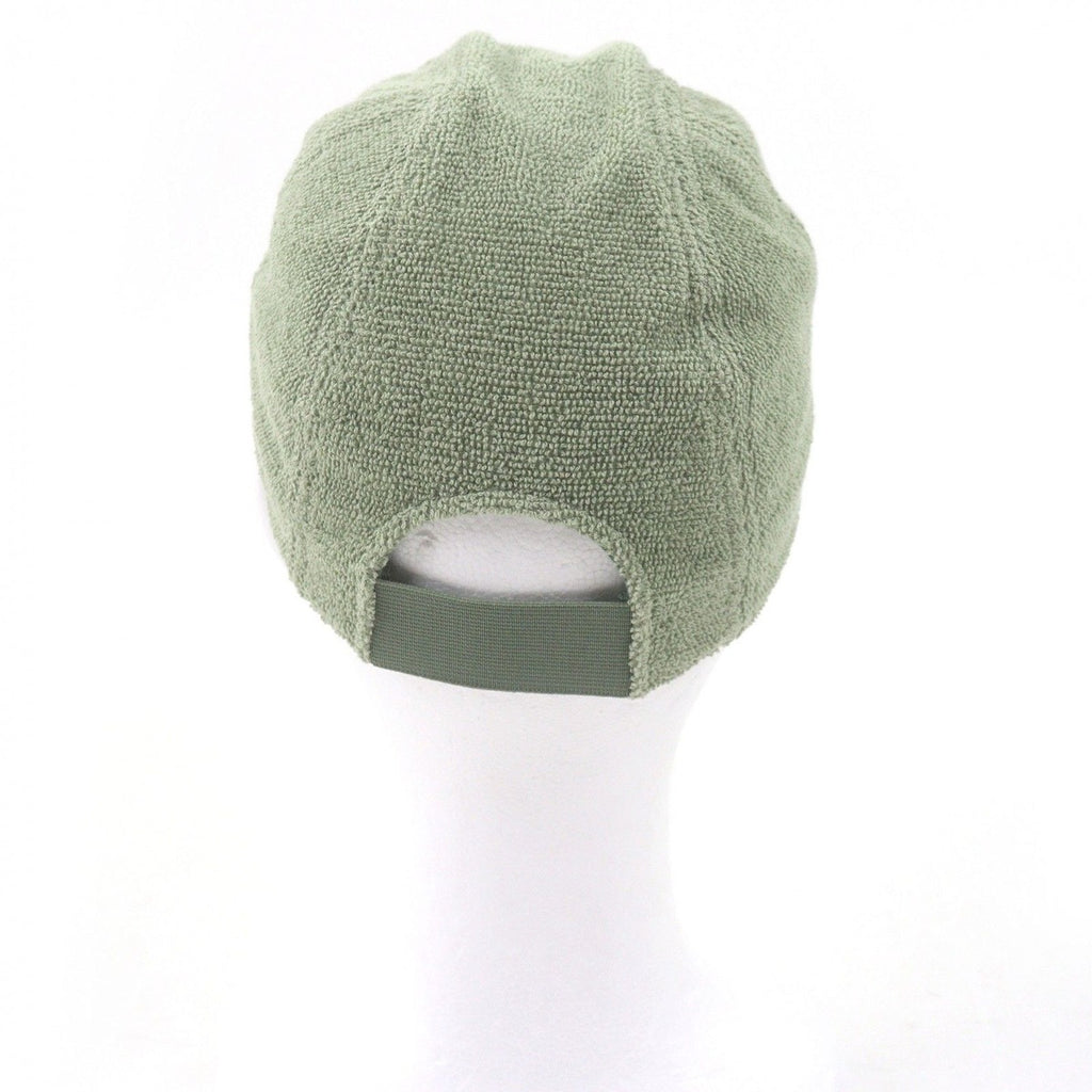 Hermes Davis Cotton Pile Baseball Cap Hat Green — view 3