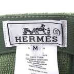 Hermes Davis Cotton Pile Baseball Cap Hat Green — view 6