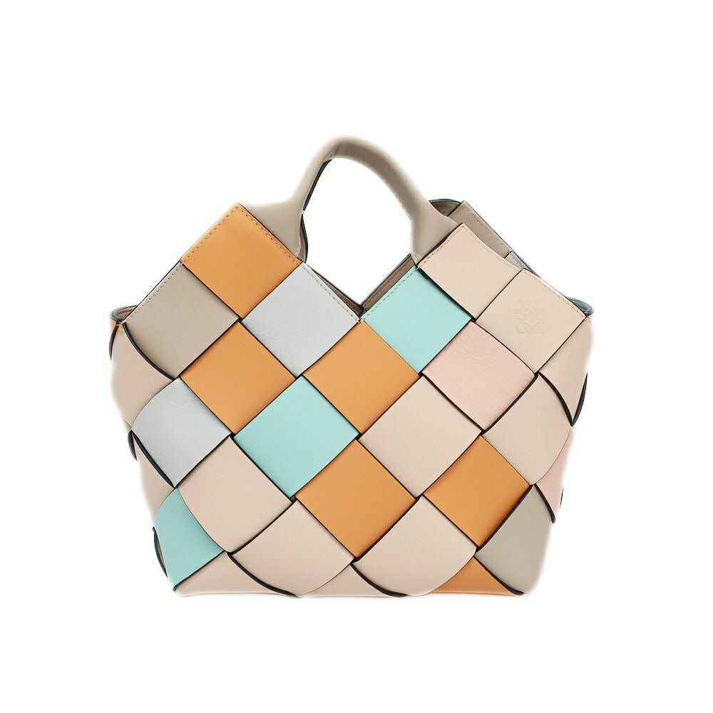 Loewe Woven Basket 2-Way Shoulder Bag Multicolor Gold