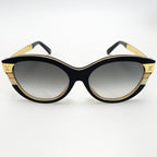 Louis Vuitton Sunglasses Monogram Metal Frame Z1857 E Noir Gold Box with Bag — view 2