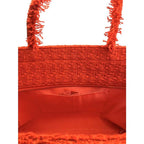 Chanel Tweed Tote Bag Zip Shopping Gold Hardware — view 7