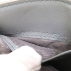 Christian Dior Compact Wallet Leather Gray Trifold Purse 0037 — view 8