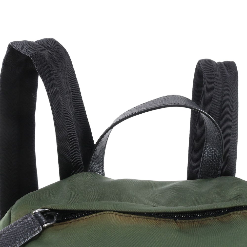 Prada Tessuto Nylon Triangle Logo Backpack — view 2
