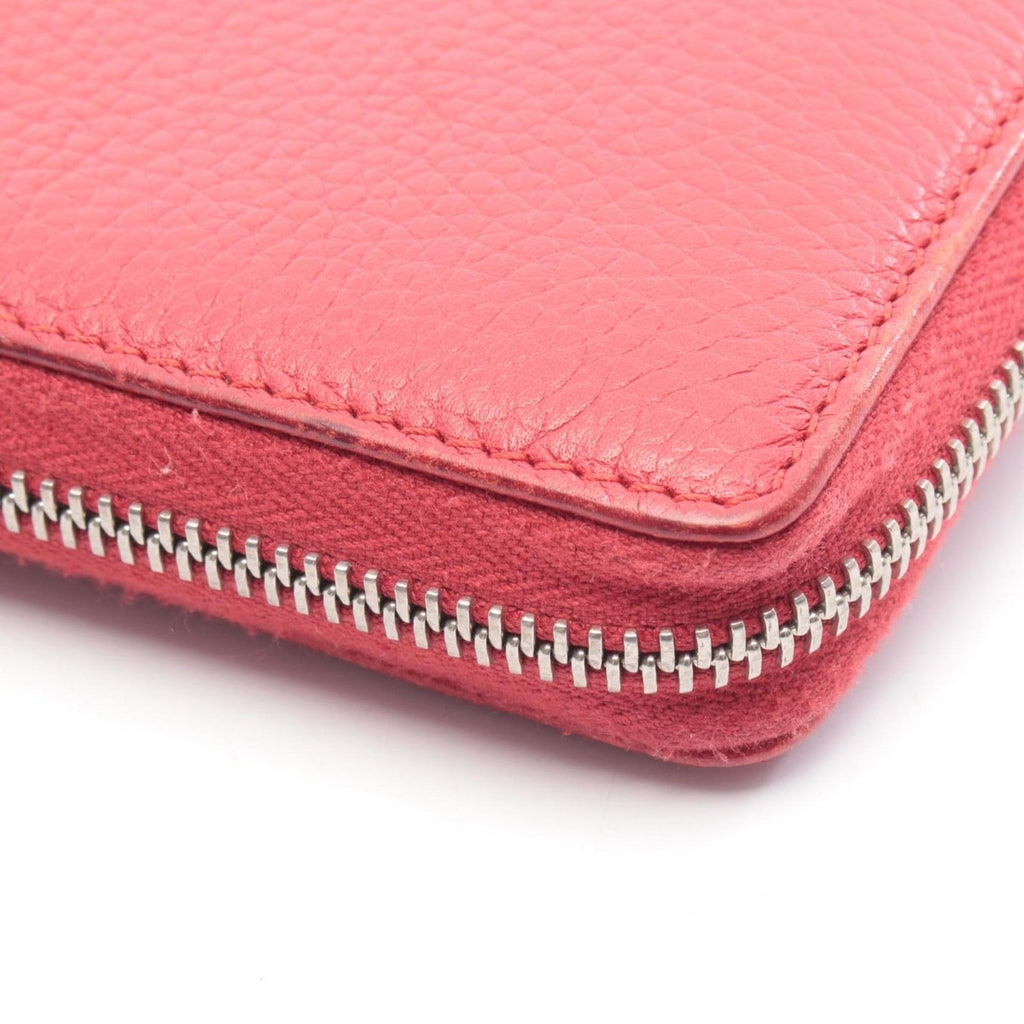 Gucci Round Wallet Bamboo Red Leather Bambu — view 7
