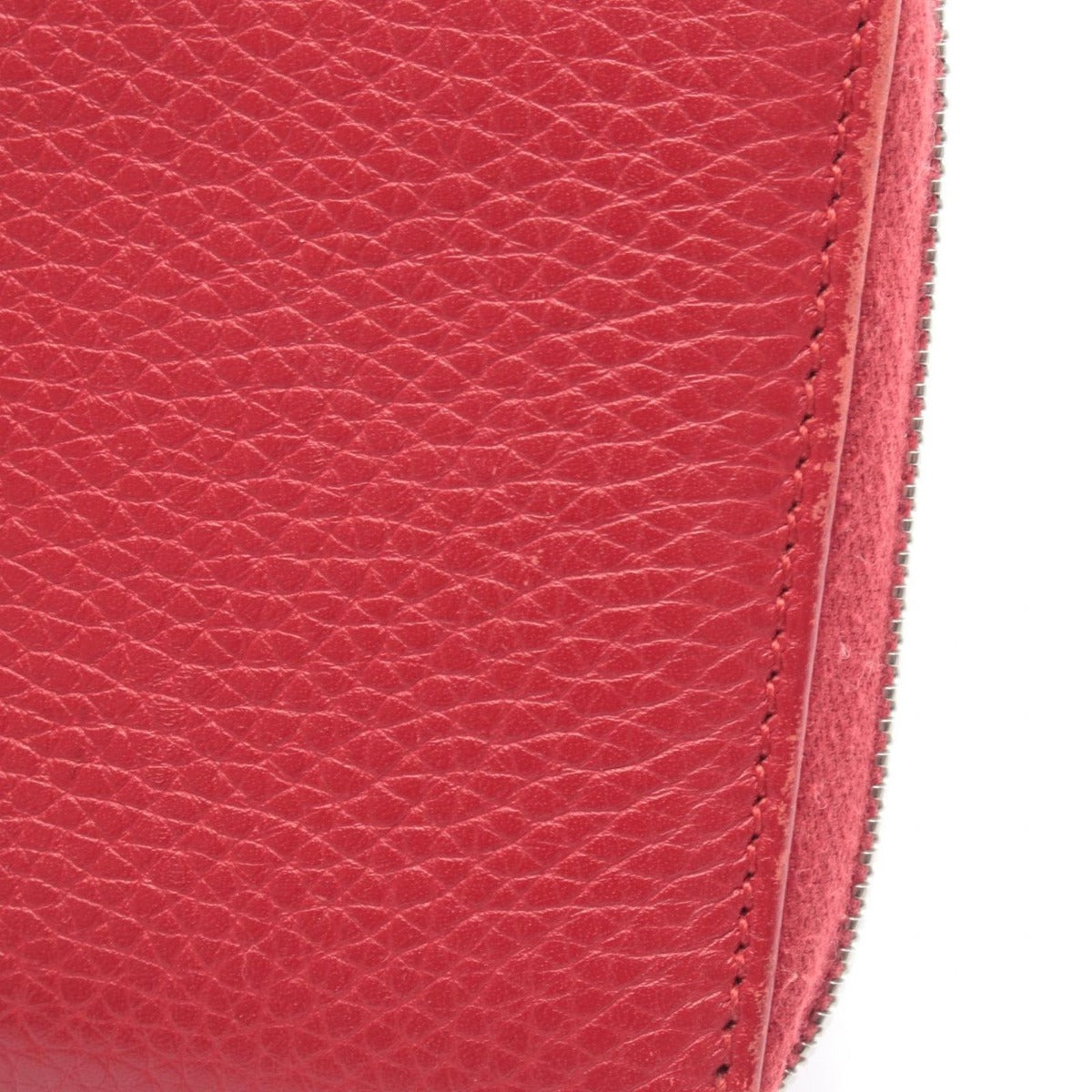Gucci Round Wallet Bamboo Red Leather Bambu — view 9