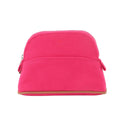 Hermes Bolide Pouch Mini Cotton Canvas Hibiscus Silver