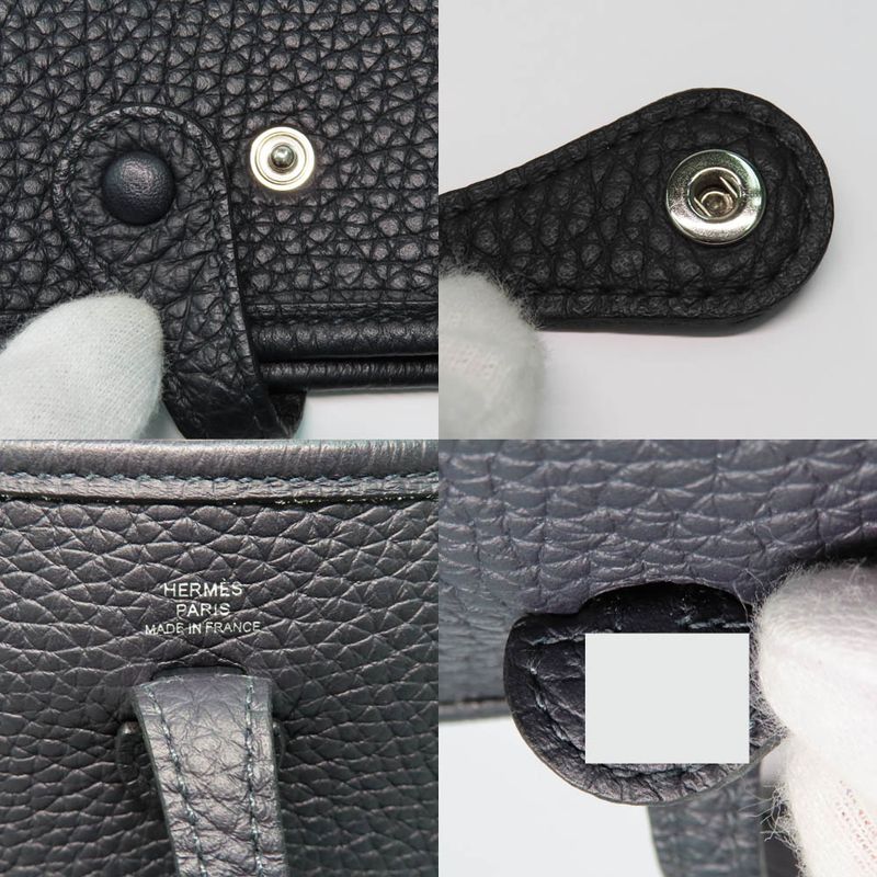 Hermes Evelyne T PM Cavern Blue Sapphire Taurillon Clemence — view 8