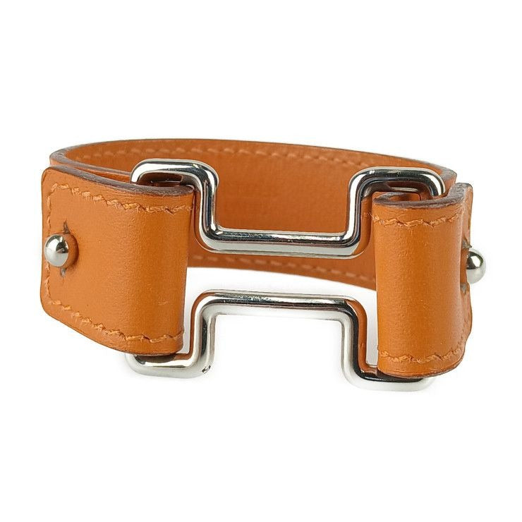 Hermes Bracelet Tonight Orange Silver Hardware Vorswith — view 2
