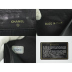 Chanel Coco Mark Fold Wallet Compact Caviar Leather Black — view 9