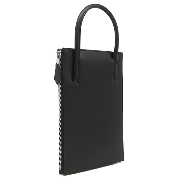 Hermes Handbag Cadenas Bag Tadelaqt Black Silver Hardware U Mark — view 2