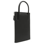 Hermes Handbag Cadenas Bag Tadelaqt Black Silver Hardware U Mark — view 2