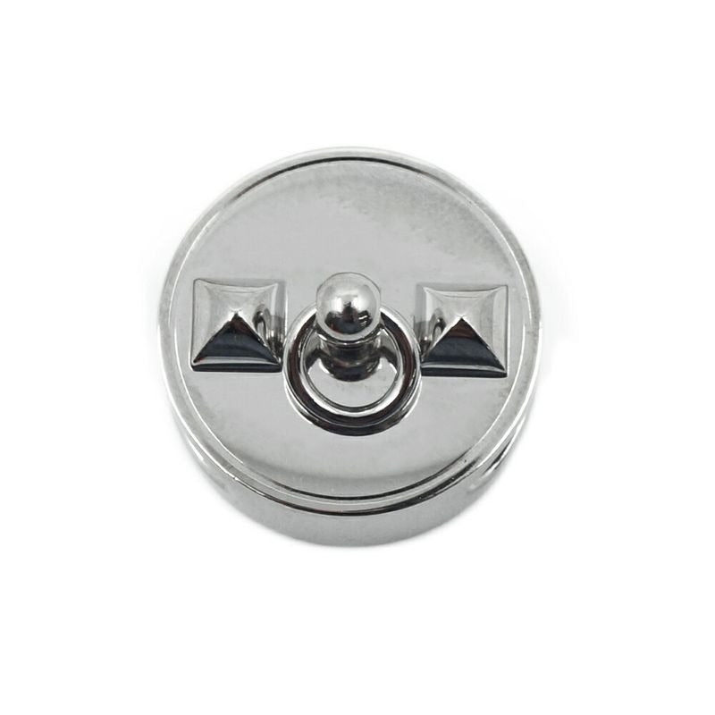 Hermes Scarf Ring Collier de Chien Metal Silver Accessories Box