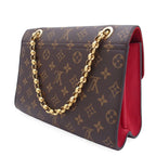 Louis Vuitton Brown Cerise Monogram Canvas Leather Shoulder Bag — view 2