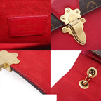 Louis Vuitton Brown Cerise Monogram Canvas Leather Shoulder Bag — view 6