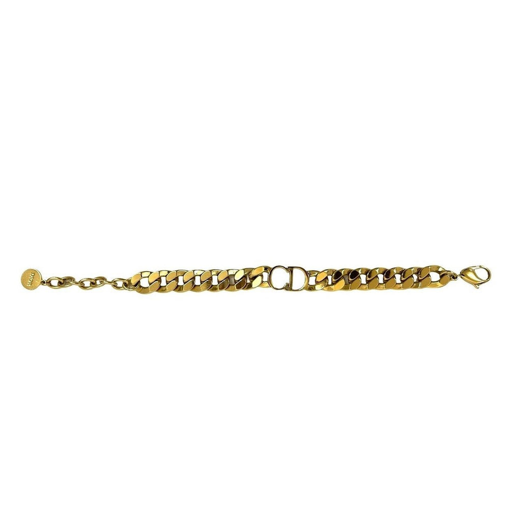 Dior Christian Dances Etoile Bracelet CD Logo Chain Gold — view 5