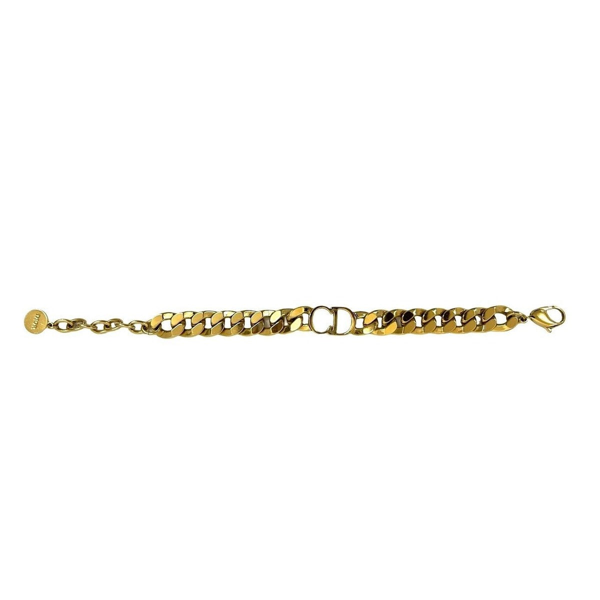 Dior Christian Dances Etoile Bracelet CD Logo Chain Gold — view 5