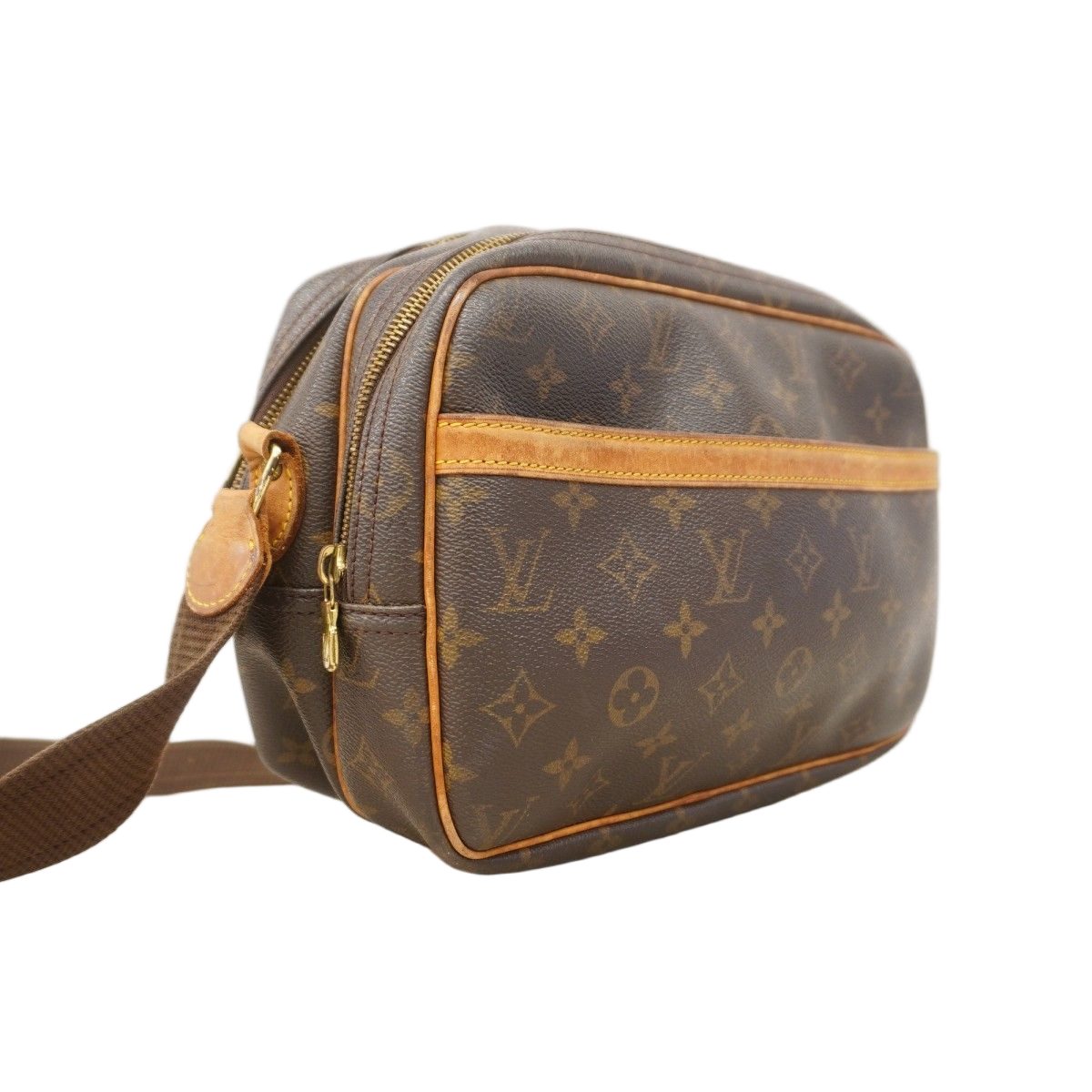 Louis Vuitton Shoulder Bag Monogram Reporter PM Brown — view 2