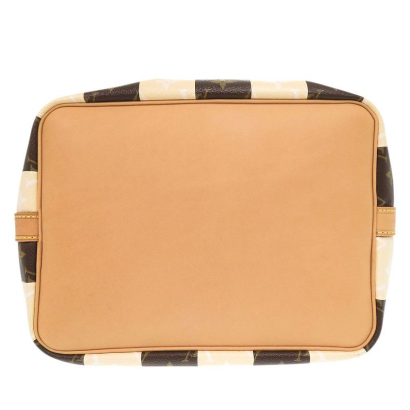 Louis Vuitton Petit Noe Monogram Rayures Beige Brown Shoulder Bag — view 3