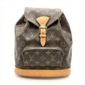 Louis Vuitton Montsouris MM Backpack Monogram Canvas Brown Gold Hardware