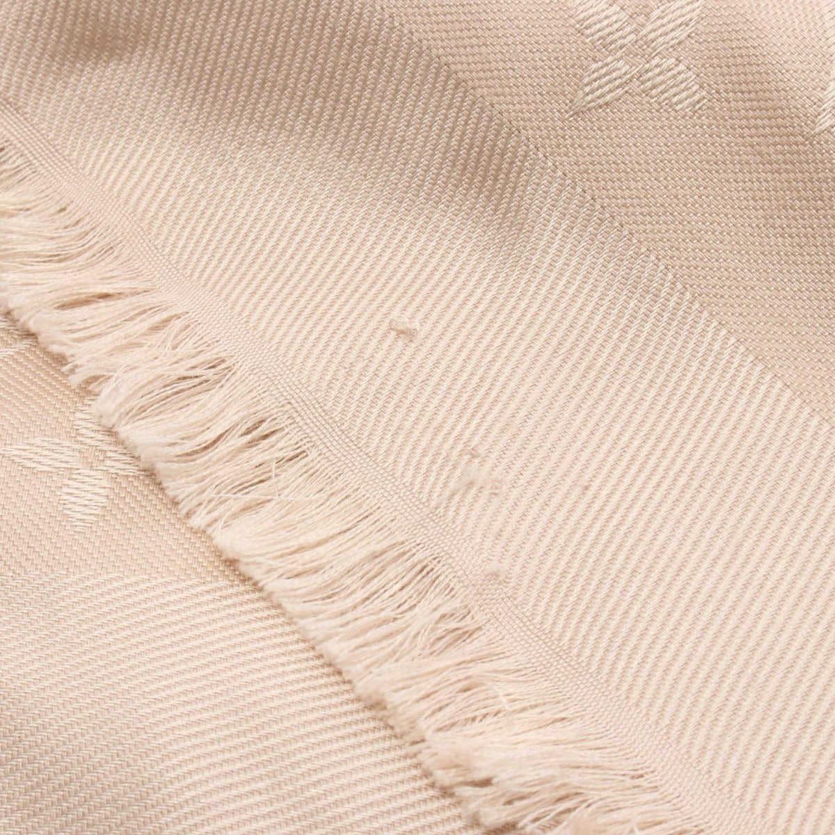 Louis Vuitton Monogram Ecru Silk Wool Shawl — view 4