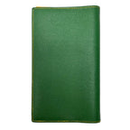 Hermes Notebook Cover Agenda Vision Calf Green Yellow with Initial — view 3