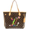 Louis Vuitton Neverfull MM Monogram Hand MOCA Limited Tote Bag Designed
