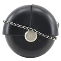 Chanel Chain Shoulder Evening in the Air Leather Black Bag