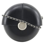 Chanel Chain Shoulder Evening in the Air Leather Black Bag