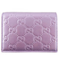 Gucci Guccissima Pink Leather Bifold Wallet