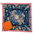Hermes Scarf 100% Silk Carre 70 Chorus Stellarum Blue
