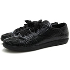 Prada Shoes Sneakers Low Cut Women Enamel Patent Leather