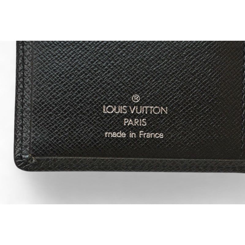 Louis Vuitton Bifold Wallet Billfold Foldable Taiga Ardoise — view 4