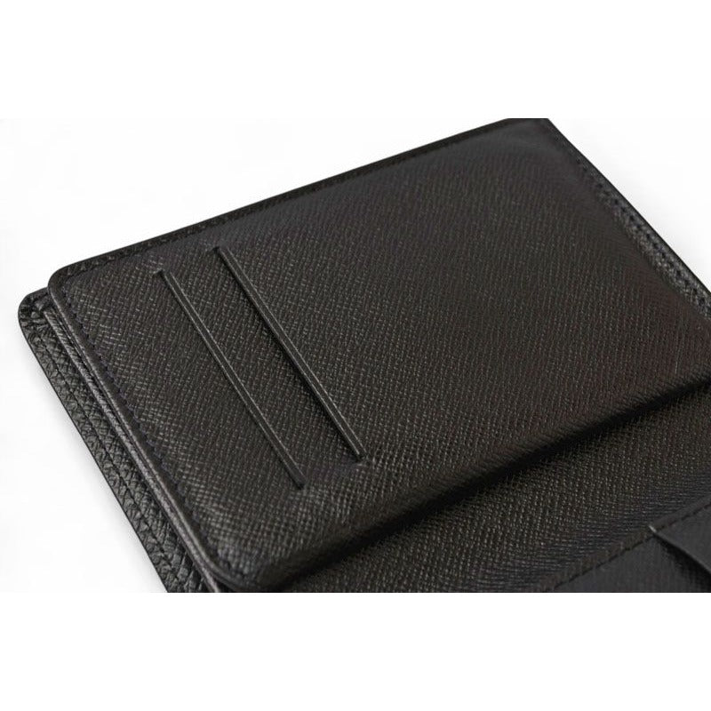Louis Vuitton Bifold Wallet Billfold Foldable Taiga Ardoise — view 8