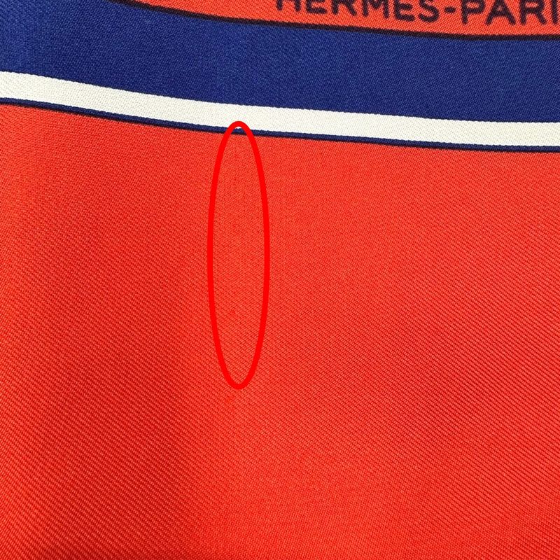 Hermes Scarf Carre 90 Exlibris Red — view 6