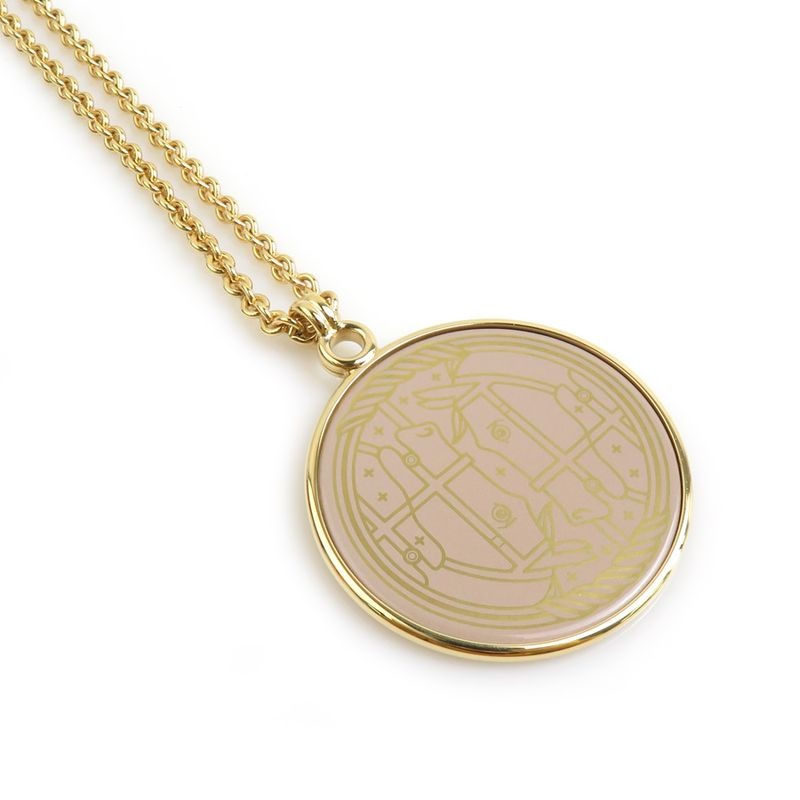 Hermes Pendant Necklace Medaille Cadrige GM — view 2