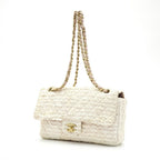 Chanel Quilted Shoulder Bag Tweed Pink — view 2