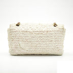 Chanel Quilted Shoulder Bag Tweed Pink — view 4