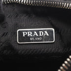 Prada Shoulder Bag Re Edition Black Nylon Leather Re Embroidered Drill — view 4