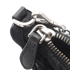 Prada Shoulder Bag Re Edition Black Nylon Leather Re Embroidered Drill — view 6