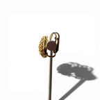 Dior C4 Drop Earrings Gold Rhinestone — view 3