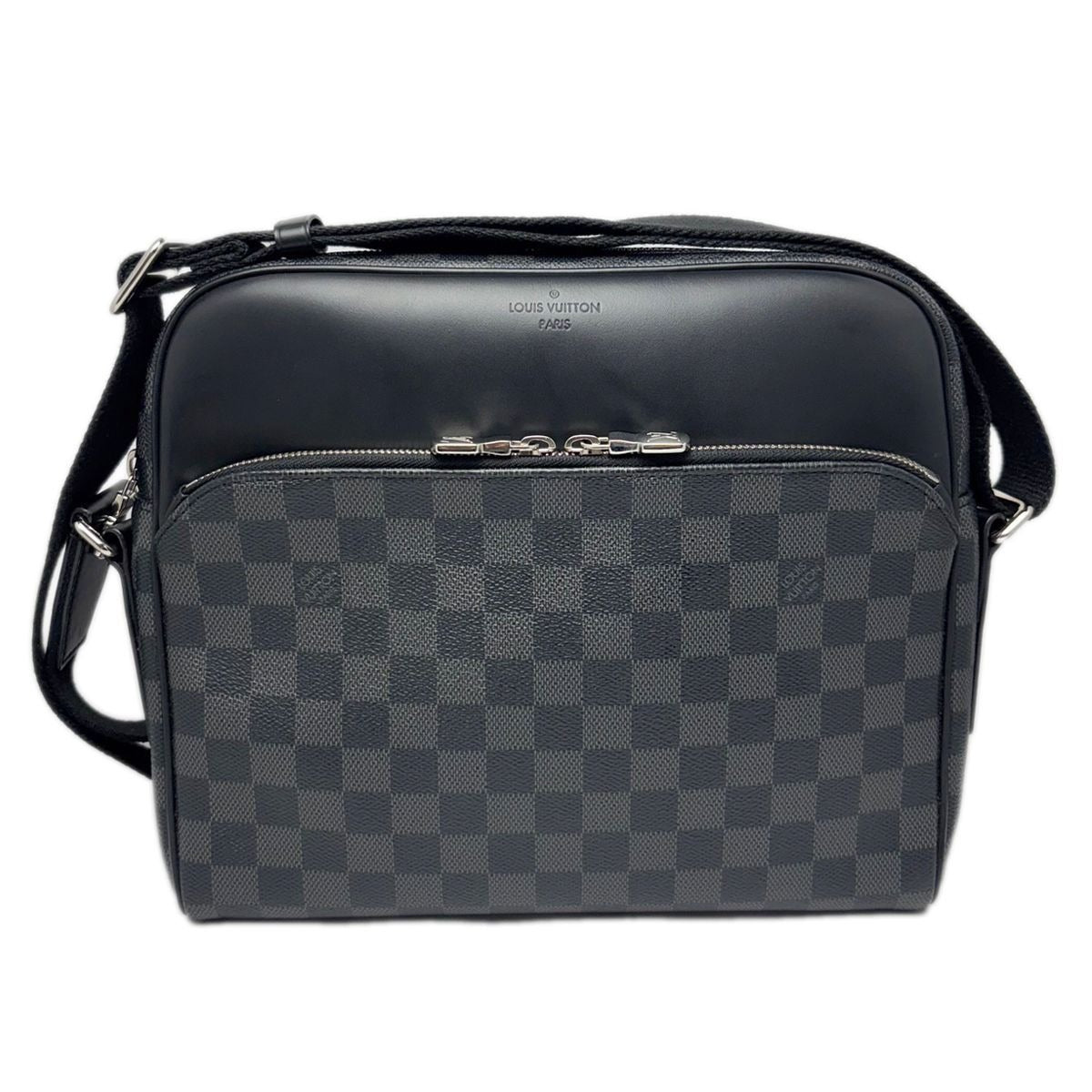 Louis Vuitton Shoulder Bag Damier Graphite Diton PM Black Gray