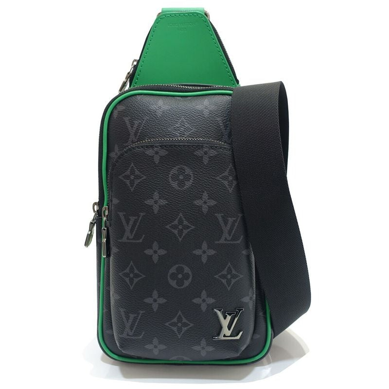 Louis Vuitton Avenue Sling Bag PM Monogram Eclipse Black Green — view 2