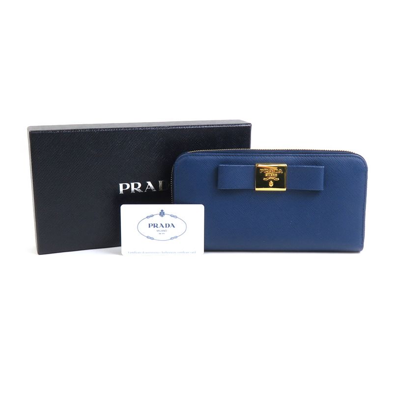 Prada Round Zipper Long Wallet 1 Ml506 — view 9